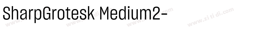 SharpGrotesk Medium2字体转换
